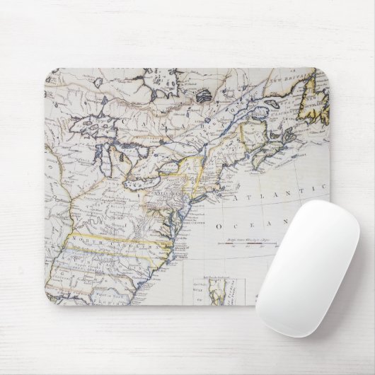 KOLONIALamerika: KARTE, c1770 Mousepad (Mit Mouse)