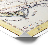 KOLONIALAMERIKA: KARTE, c1770 Poster (Ecke)