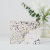 KOLONIALamerika: KARTE, c1770 Postkarte (Stehend Vorderseite)
