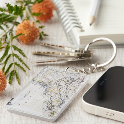 KOLONIALamerika: KARTE, c1770 Schlüsselanhänger (Vorderseite rechts)