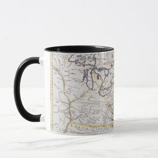 KOLONIALamerika: KARTE, c1770 Tasse (Links)