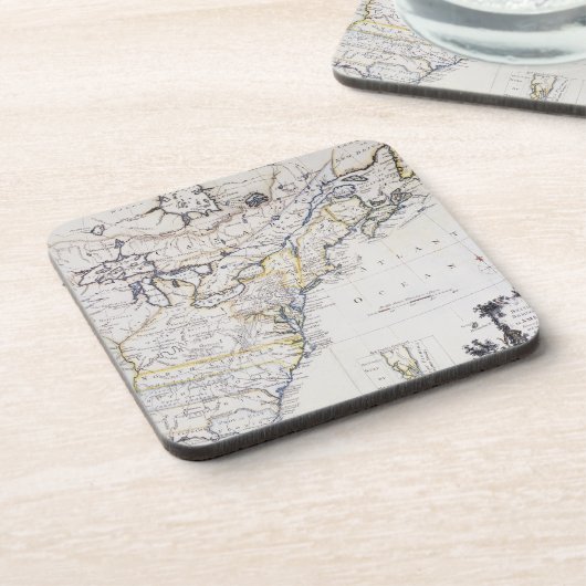 KOLONIALamerika: KARTE, c1770 Untersetzer (Linke Seite)