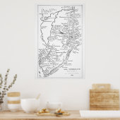 Kolonialamerika | Niederländische Kolonie Neuniede Poster (Küche)