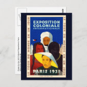 Koloniale Exposition Paris 1931 Postkarte (Vorne/Hinten)