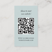 Koloniale Tür Weihnachtsfeiertage Boutique Visitenkarte (Rückseite)