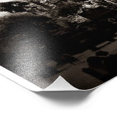 Kolonialer Friedhof, Savannah (Schwarz und Weiß) Fotodruck (Ecke)