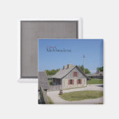 Kolonialer Michilimackinac-Magnet Magnet (Vorderseite/Rückseite)