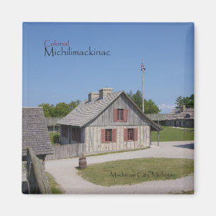 Kolonialer Michilimackinac-Magnet Magnet