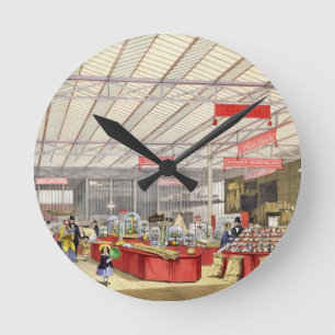 Kolonialerzeugnis in der großen Ausstellung von Runde Wanduhr