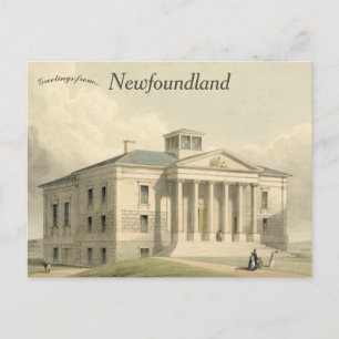 Kolonialgebäude Neufundland Kanada Postkarte