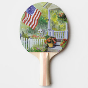 Kolonialland-Zuhause-amerikanische Tischtennis Schläger