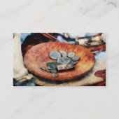 Kolonialmünzen - Platin Visitenkarte (Rückseite)