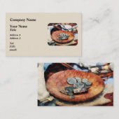 Kolonialmünzen Visitenkarte (Vorne/Hinten)