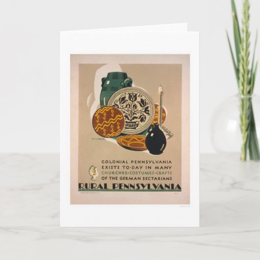 Kolonialpennsylvania WPA 1940 Karte (Vorderseite)