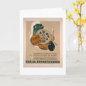 Kolonialpennsylvania WPA 1940 Karte (Gelbe Blume)