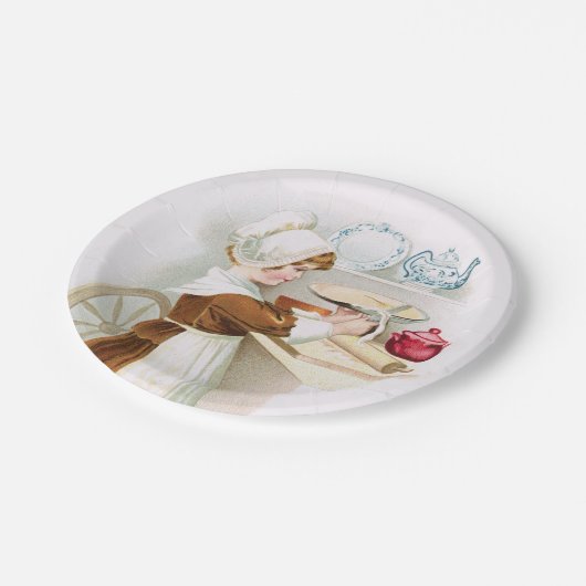 Kolonialschatz, der eine Torten-Picknick-Platte Pappteller (Schrägansicht)