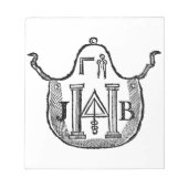 KolonialSchürze Notizblock (Vorderseite)