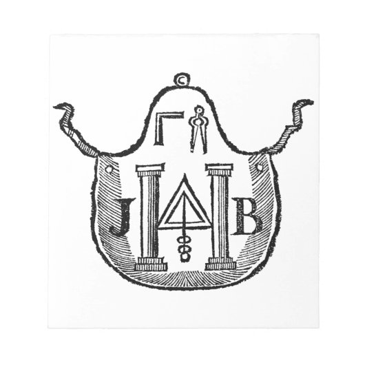 KolonialSchürze Notizblock (Vorderseite)