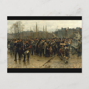 Kolonialsoldaten Isaac Israëls Postkarte