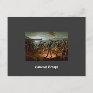 Kolonialtroops Postkarte