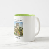 Kolonialturm, Uhrturm, Santa Barbara Zweifarbige Tasse (VorderseiteRechts)