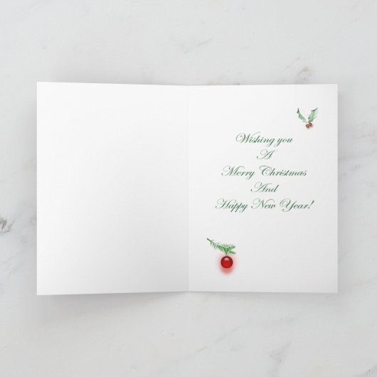 Kolonialzeit Feiertagskarte (Innenseite)