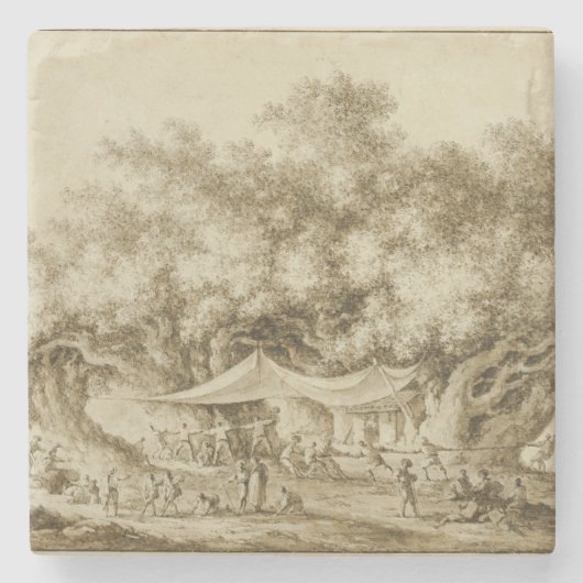 Kolonialzeit Steinuntersetzer (Vorderseite)