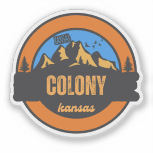 Kolonie, Kansas Aufkleber