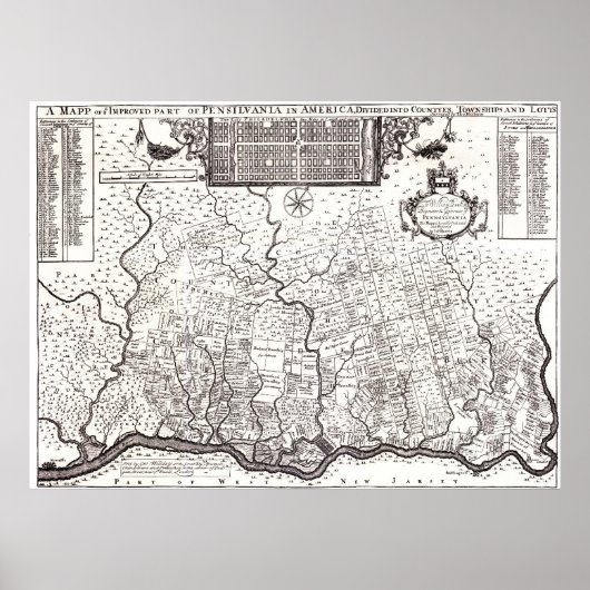 Kolonie Pennsylvania 1687 Poster (Vorne)