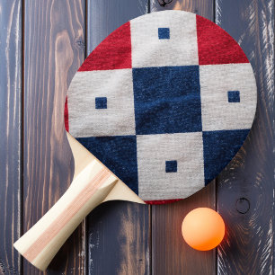 Kolonie Plaid Tischtennis Schläger