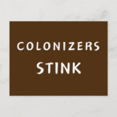 Kolonisatoren stink postkarte (Vorderseite)