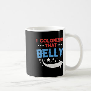 Kolonisierte diesen Bauch 4. Juli Schwangerschaft Kaffeetasse