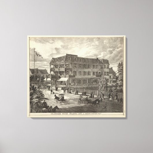 Kolonnade House, Atlantic City Leinwanddruck (Vorderseite)