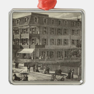 Kolonnaden-Haus, Atlantic City Silbernes Ornament