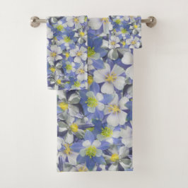 Kolonnen Nahtloses Muster Badhandtuch Set