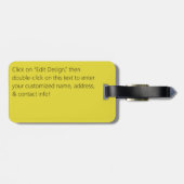 Kolonnen Nahtloses Muster Gepäckanhänger (Rückseite horizontal)