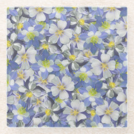 Kolonnen Nahtloses Muster Glasuntersetzer