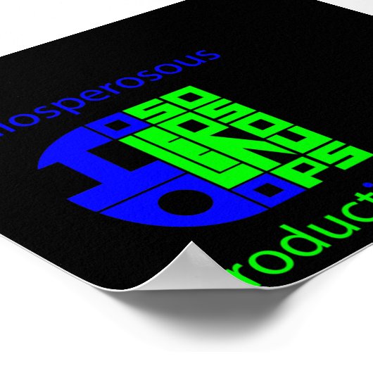 Koloosperosa Poster (Ecke)