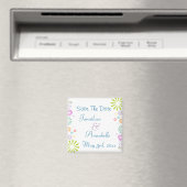 Kolorburgen Save the Date Personalisiert Magnet (In Situ (Geschirrspüler))