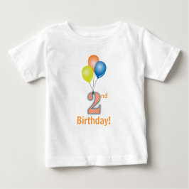 Kolored Balloons 2. Geburtstag Baby T-shirt