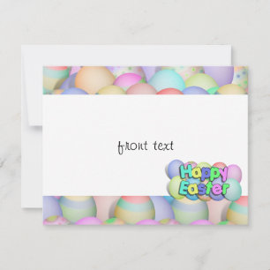 Kolored Ostereier - Happy Oaster Einladung