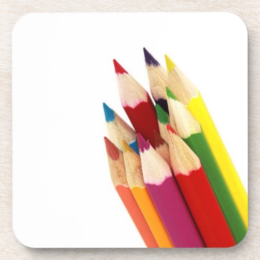 Kolored Pencils Cork Untersetzer (Vorderseite)