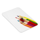 Kolored Pencils Premium Magnet (Rechte Seite)
