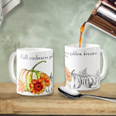 Kolored Pumpkin auf Black & White Fall Quote Tasse