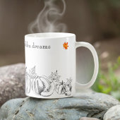 Kolored Pumpkin auf Black & White Fall Quote Tasse