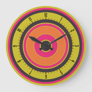 Kolorful Circles 06 Große Wanduhr