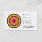 Kolorful Circles 06 Visitenkarte (Rückseite)