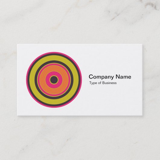 Kolorful Circles 06 Visitenkarte (Vorderseite)