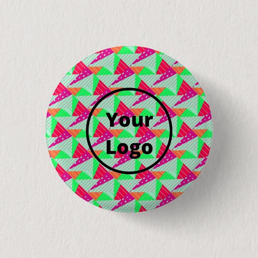 Kolorful Dreiecke Button (Vorderseite)