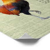 Kolorful Strutting Rooster 2024 Calendar Poster (Ecke)